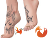 vs foot tattoo