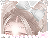 ❤ White Hair Bow