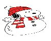 *F 3D SNOOPY SNOWMAN