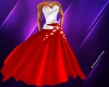 ~AC~White&Red Saten Gown