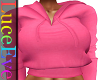 Pink Neli Crop Hoodie