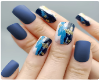 (7K)Denim Matte Nails