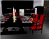 blk n red dinning table