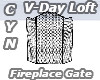 Vday Loft Fireplace Gate