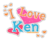 I love Ken sticker