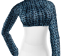 BLUE HIGH NECK SWEATER