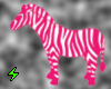 {E}Pink Zebra Sticker