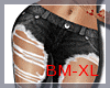 Blk Ripd JEANS 👚BM-XL
