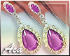 Monica Purple Earrings