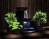 Black Fountain & Plants
