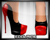 E~ Black & Red Shoes