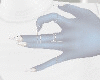 White Spirit Nails Ring