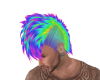 rainbow haired mowhawk