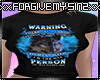WARNING PERSON WOLF T
