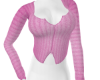 pink knit zipper top