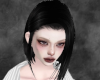 Black bobbed hair