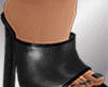 Jess Black Leather Heels