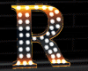 R Orng Letter Neon Lamp
