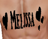 Melissa tattoo chest 