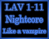 Nightcore Like a vampire