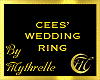 CEES' WEDDING RING