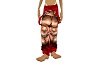 womens red chucky pants