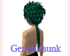 Dark Green ponytail