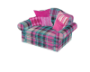 *B* In the Pink Chair