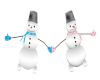 Snowmen Couple Animated