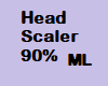Scaler head 90 %