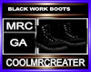 BLACK WORK BOOTS