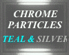 PARTICLES,TEAL SLV SHINE