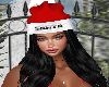 Santa Red Hat BLK Hair