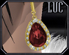 [luc] Earrings G Ruby