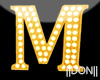 M Yellow Letter Lamps