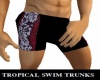 [BAMZ]tropical swim(blk)