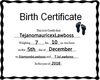 DRT5 Birth Certificate