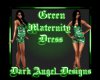 Green & sil prego dress