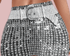 E* Silver Sequins Skirt