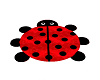ladybug shapped rug