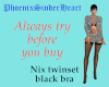 Nix twinset black bra