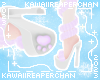 K| Fur Wrap Heels Lilac