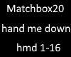 matchbox20 hand me down