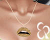 SENSUAL MOUTH NECKLACE