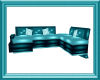 Reflective Couch in Teal