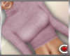 *SC-Crop Sweater Pink