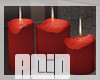 Red  Melting Candles