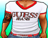 Guess Jeans White Tee M