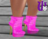 Leather Boots pink