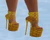 Yellow Gold Strappy heel